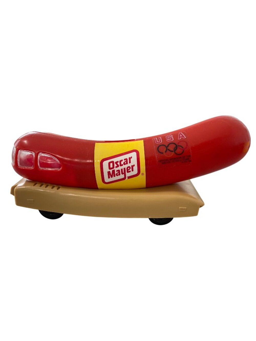 Vintage 90s Oscar Mayer Wienermobile Coin Bank USA Olympics Edition Collection